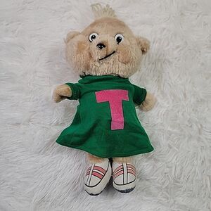 Vtg 1983 Alvin and the Chipmunks Plush 11" CBS Toys Theodore Stuffed Animal